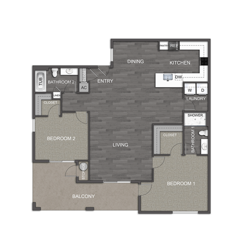 organisation sector of a floor plan